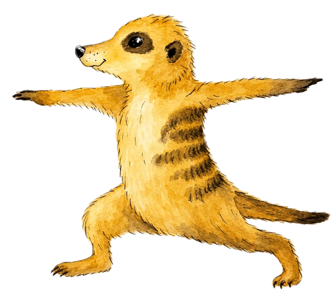 Tier Yoga Illustration